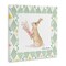Stupell Industries Bouquet Bunny on Green Argyle Canvas, design by Lee Ann Sanders